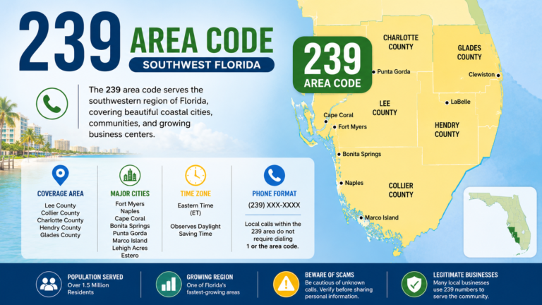 239 area code map and phone coverage area in Southwest Florida